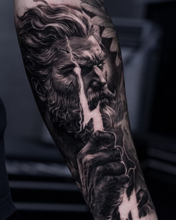 Realistic Black & Grey Tattoo 12