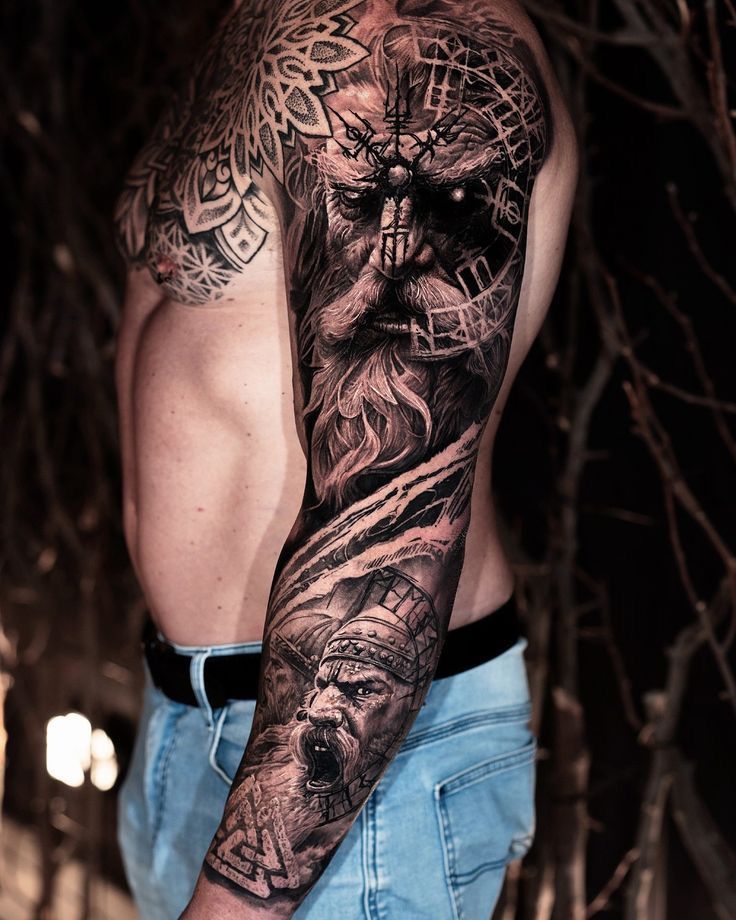 Realistic Black & Grey Tattoo 13