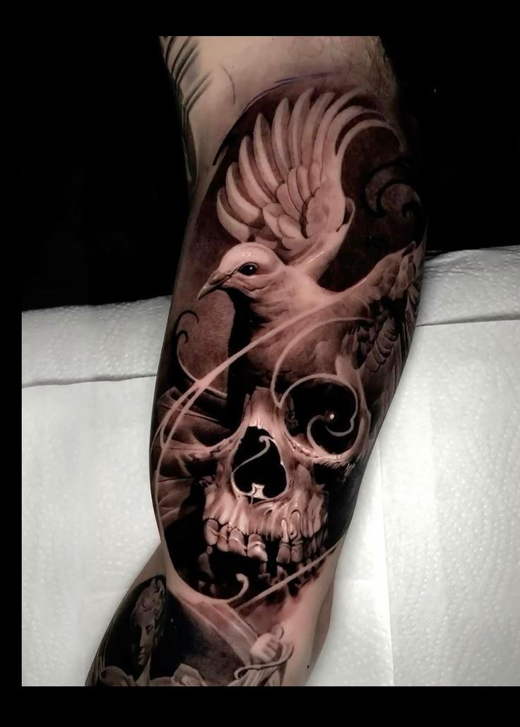 Realistic Black & Grey Tattoo 7