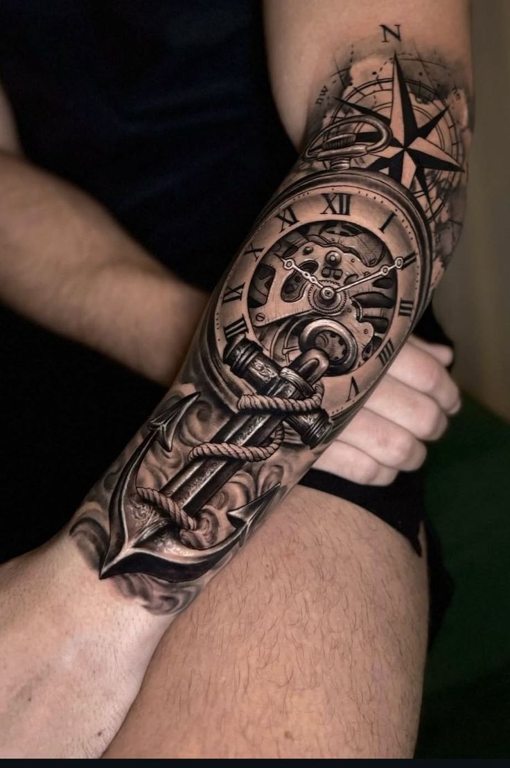 Realistic Black & Grey Tattoo 9